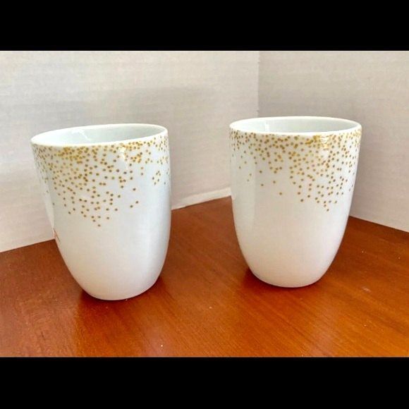 GODIVA Chocolatier Gold Handle FINE PORCELAIN Coffee Mugs Cup Set of 2 - Picture 6 of 7